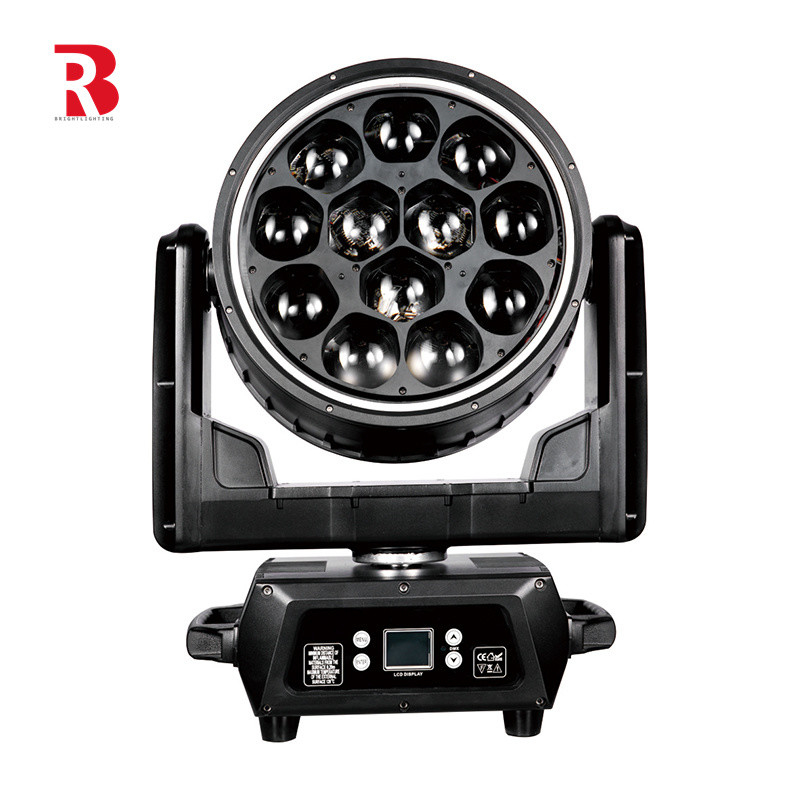 एलईडी स्ट्रोब मूविंग हेड 12pcs 40W आरजीबीडब्ल्यू एलईडी उच्च प्रकाश के साथ बीई स्टेज लाइट