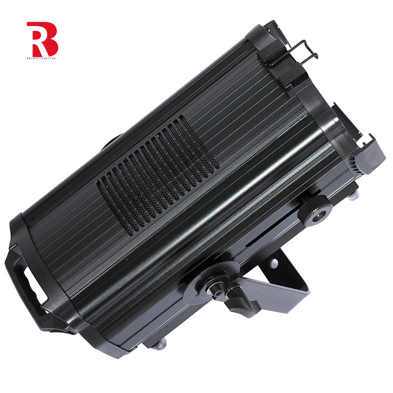 200W DMX512 मैनुअल ज़ूम एल्यूमीनियम मिश्र धातु एलईडी फ्रेस्नेल स्टेज लाइटिंग 2/5CH