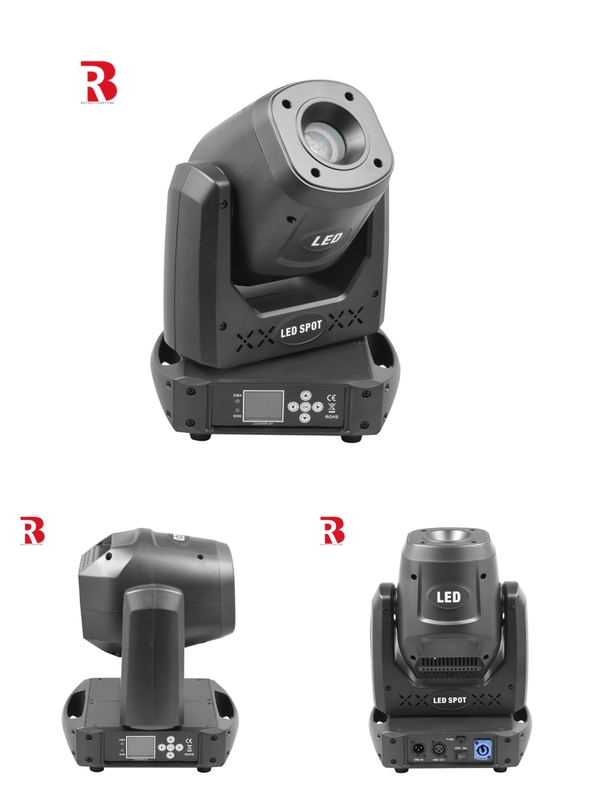 8000K DMX512 मूविंग हेड 100W थियेटर और स्टूडियो के लिए एलईडी स्पॉट बीम स्टेज लाइट