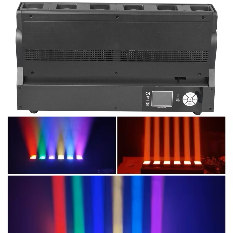 डीएमएक्स प्रोफेशनल एलईडी पिक्सेल ज़ूम बार 6pcs 40W आरजीबीडब्ल्यू 4-इन -1 कॉन्सर्ट स्टेज लाइटिंग
