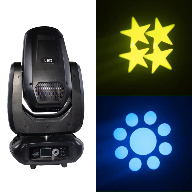 200W बीम DMX512 एलईडी चलती सिर धोने ज़ूम स्टेज इवेंट के लिए प्रकाश
