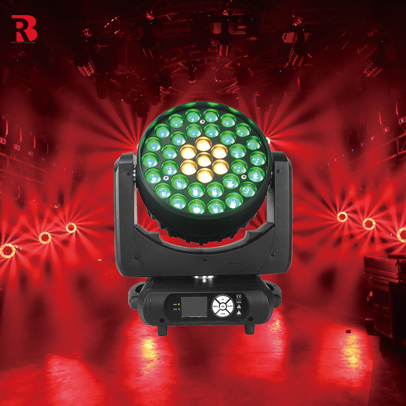 240V 37*15W DMX512 स्लेव ऑटो बीईई एलईडी मूविंग हेड लाइट मनोरंजन के लिए