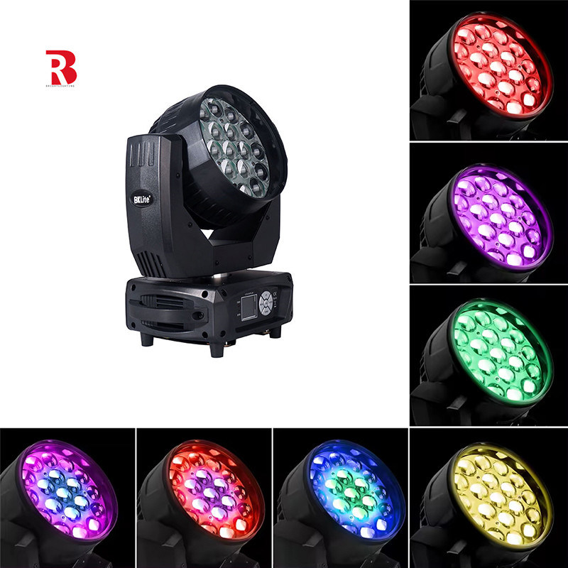 डीजे स्टेज प्रदर्शन के लिए एलईडी 19x15W बीईई लाइट 4 इन 1 पैटर्न रंग परिवर्तन