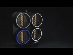 मूविंग हेड लाइट निर्माता रेट्रो 4 आंखें अंधा आरजीबी एलईडी मोती